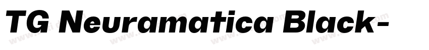 TG Neuramatica Black字体转换